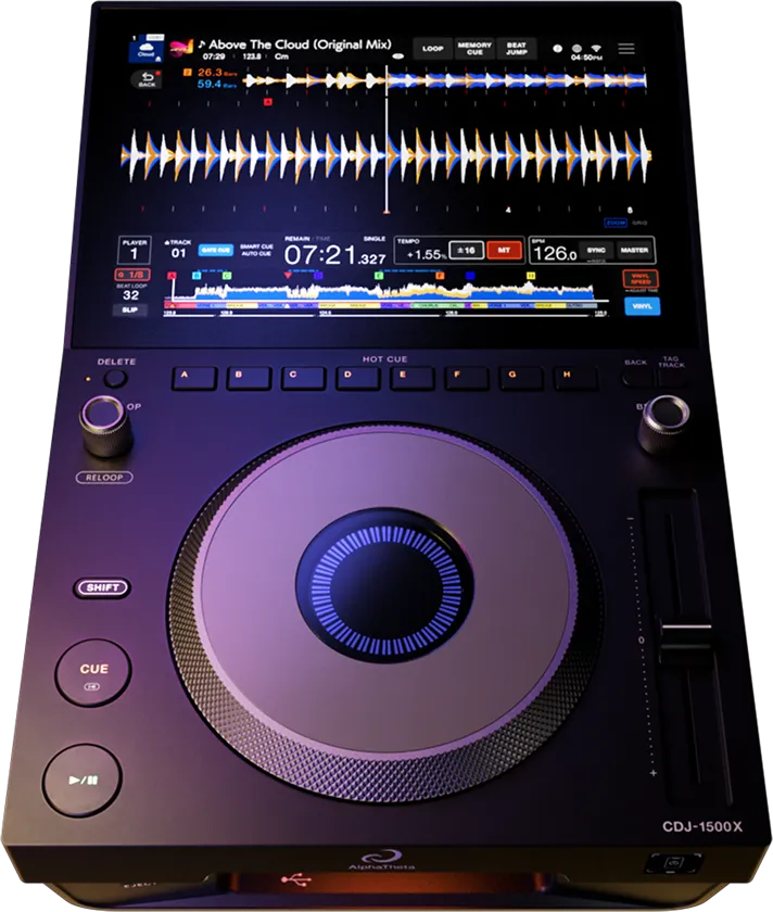 AlphaTheta CDJ-1500X mixpultba építve